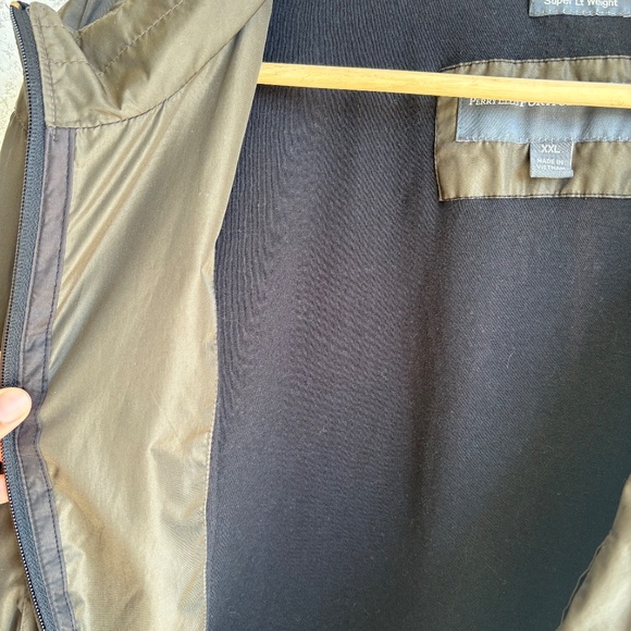 Perry Ellis Portfolio Windbreaker Jacket Full Zip Green Mens XXL Lightweight - Picture 12 of 12